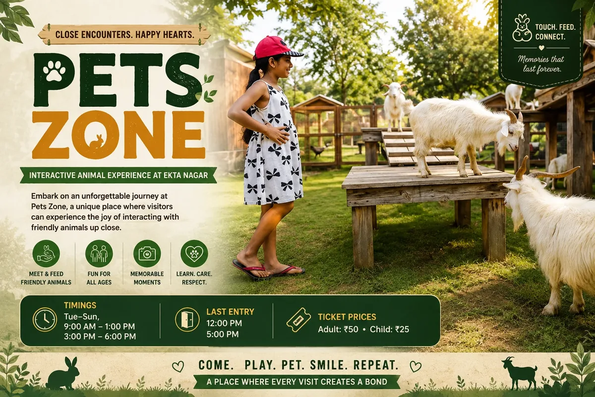 Pets Zone at Statue of Unity — key info at a glance