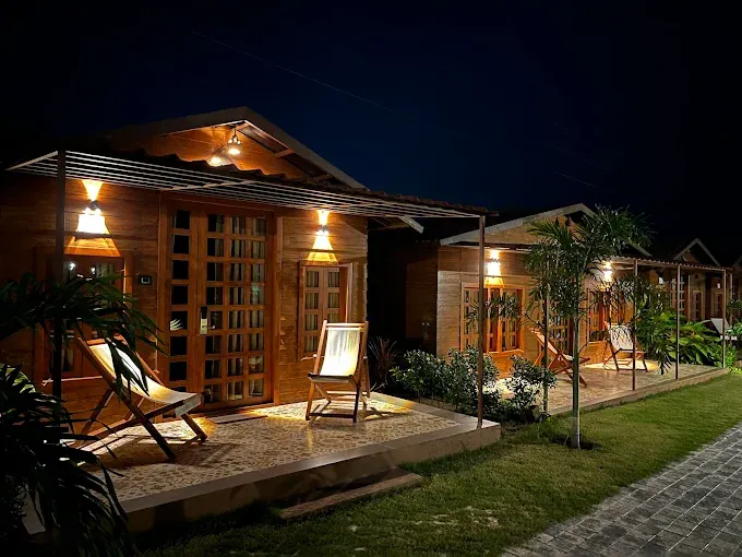 Cottage with Private Deck at Nirvana Resort & Restaurant