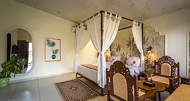 Marble Bathroom at River View Tent Resort