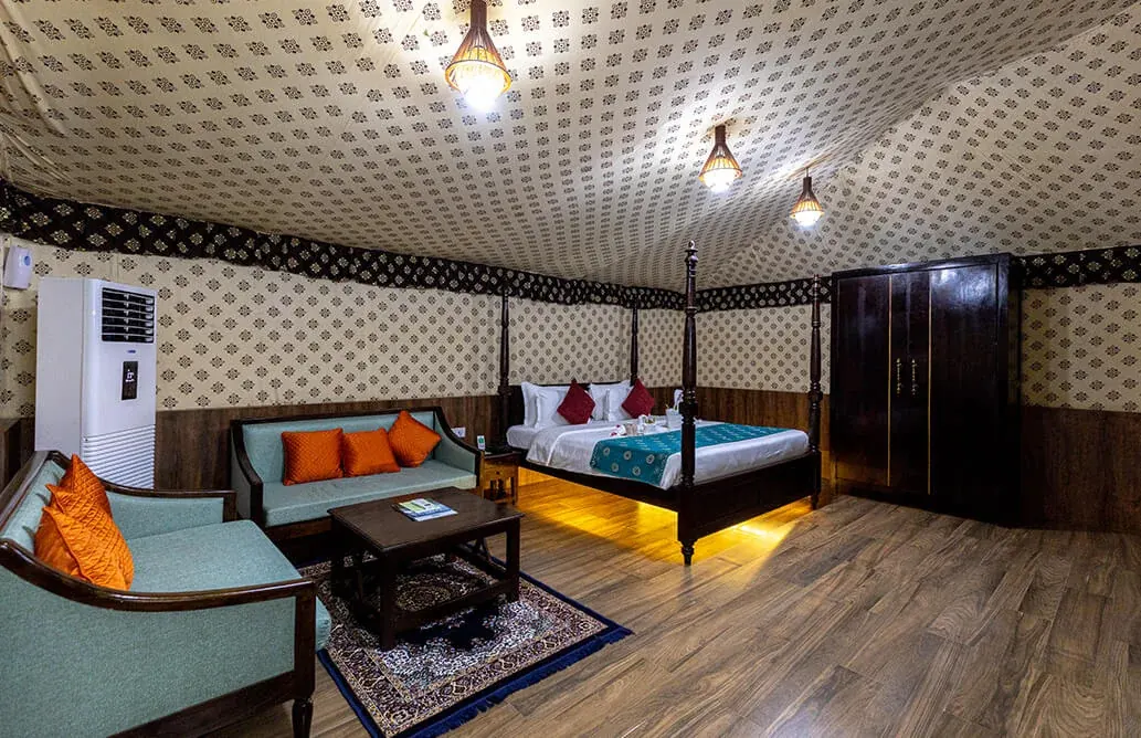 Darbari AC Tent at Tent City Narmada – 2