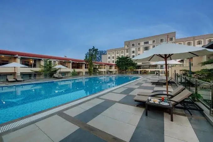 Poolside at The Fern Sardar Sarovar Resort, Kevadia